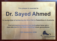 dr sayed ahmed award dr sayed ahmed award